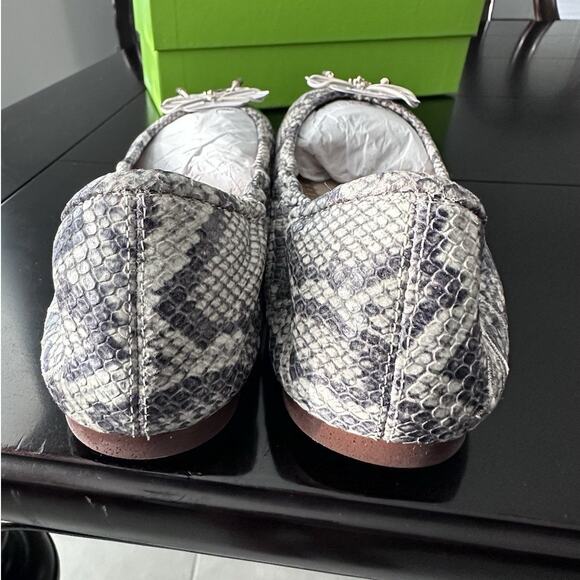 Sam Edelman Felicia Roccia Leather Snakeskin Ballet Flats Women's Size 7.5 $120 - Picture 3 of 6